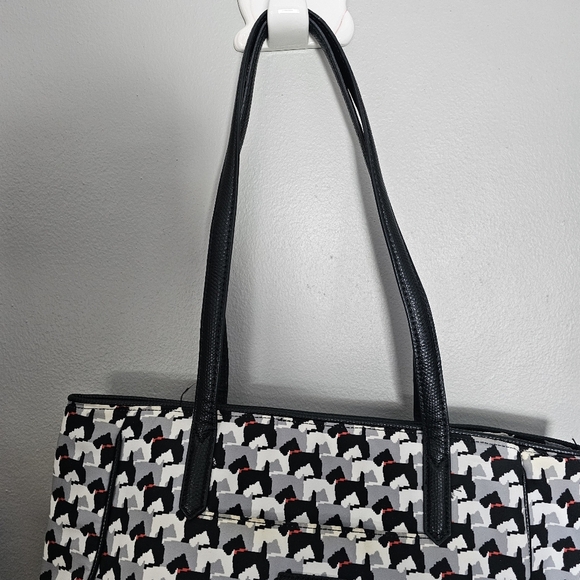 Vera Bradley scotty dog print schnauzer large tote bag - Picture 8 of 12